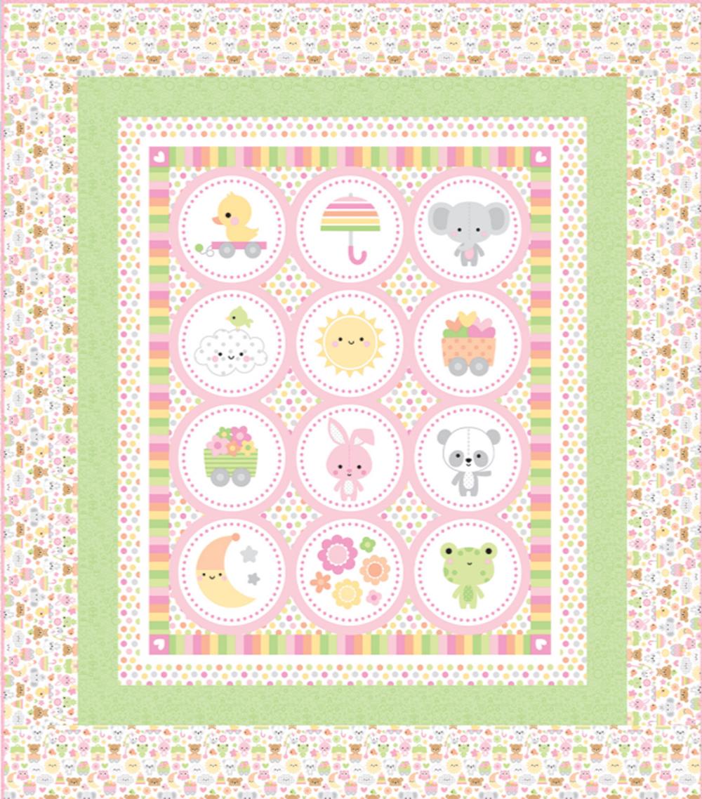 Riley Blake Bundle of Joy Panel Quilt Boxed Kit Free Shipping! 52" x 59.5"