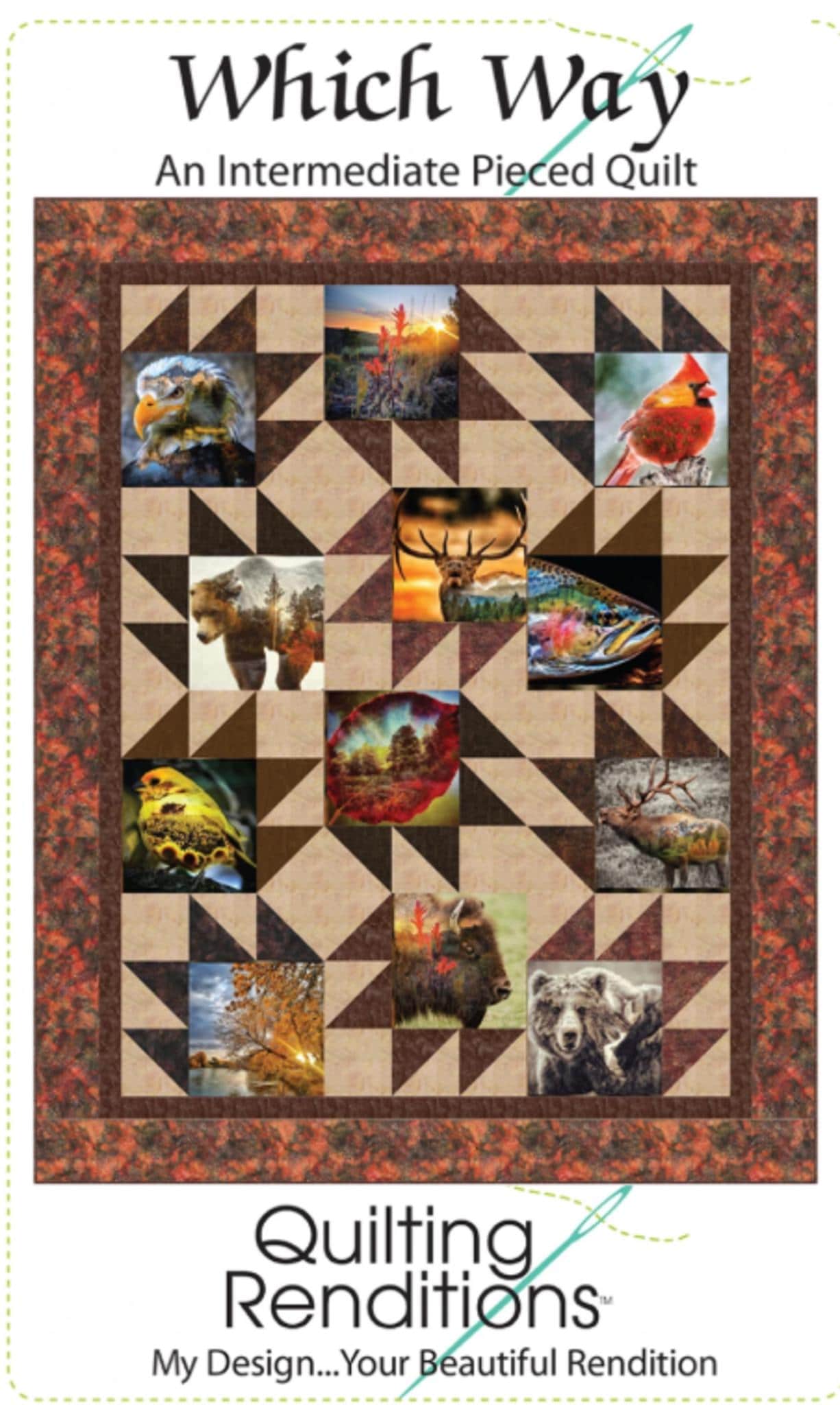 Which Way by Kari Nichols from Quilting Renditions - instructions for 3 sized included.