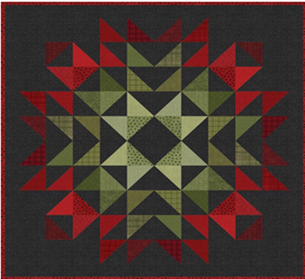 Starburst Quilt Kit - Pattern by Bonnie Sullivan. Includes Pattern + Fabric to piece this gorgeous top. Approx size 44" x 44" Free Ship