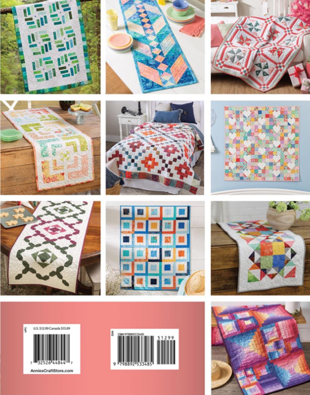 Perfect Precut Quilts from Annies - Softcover book with 9 designs using 5" and 10" squares