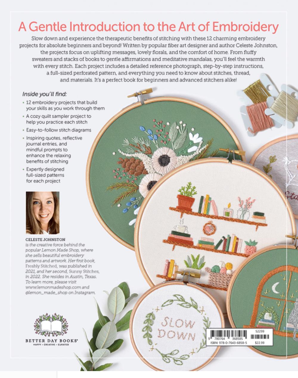 Cozy Stitches: 12 Calm & Creative Embroidery Projects for Absolute Beginners - Book for Beginners