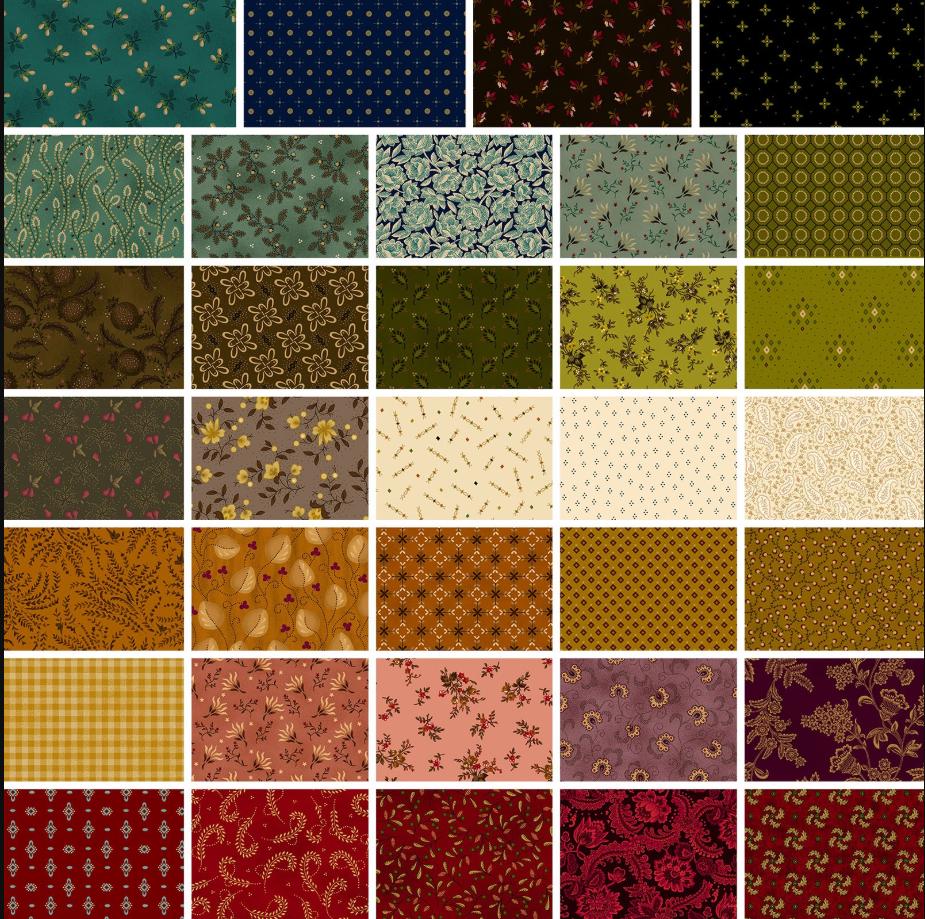 Scrap Basket Favorites Fat Quarter Collection by Kim Diehl - 34 Fat Quarter Collection - Free Shipping