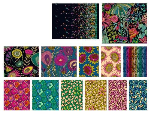 Twilight Fat Quarter Collection by Sally Kelly - 13 piece Fat Quarter Collection. Free Shipping