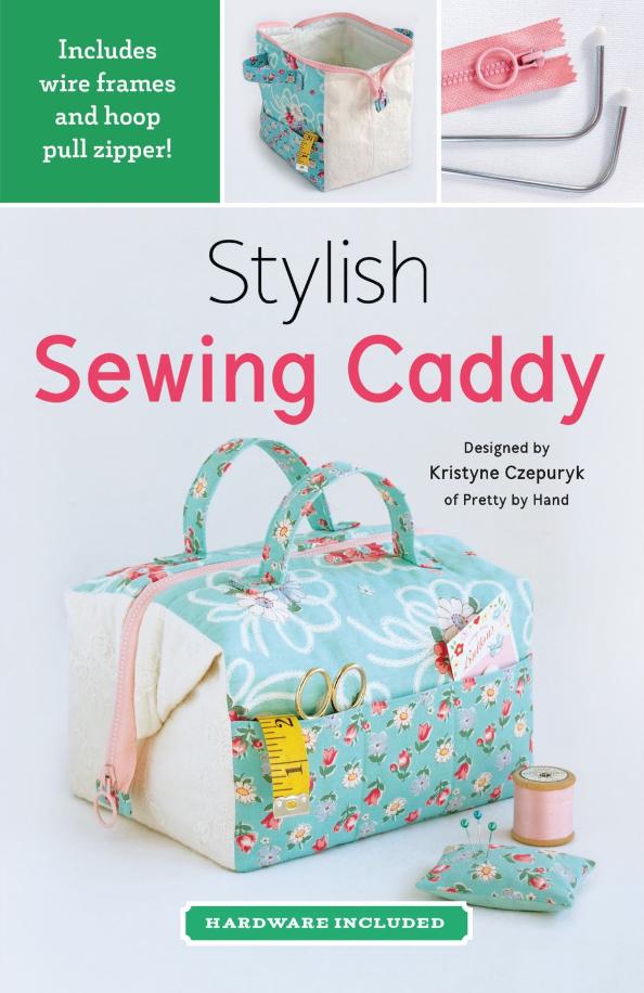 Stylish Sewing Caddy with Hardware designed by Kristyne Czepuryk of Pretty by Hand