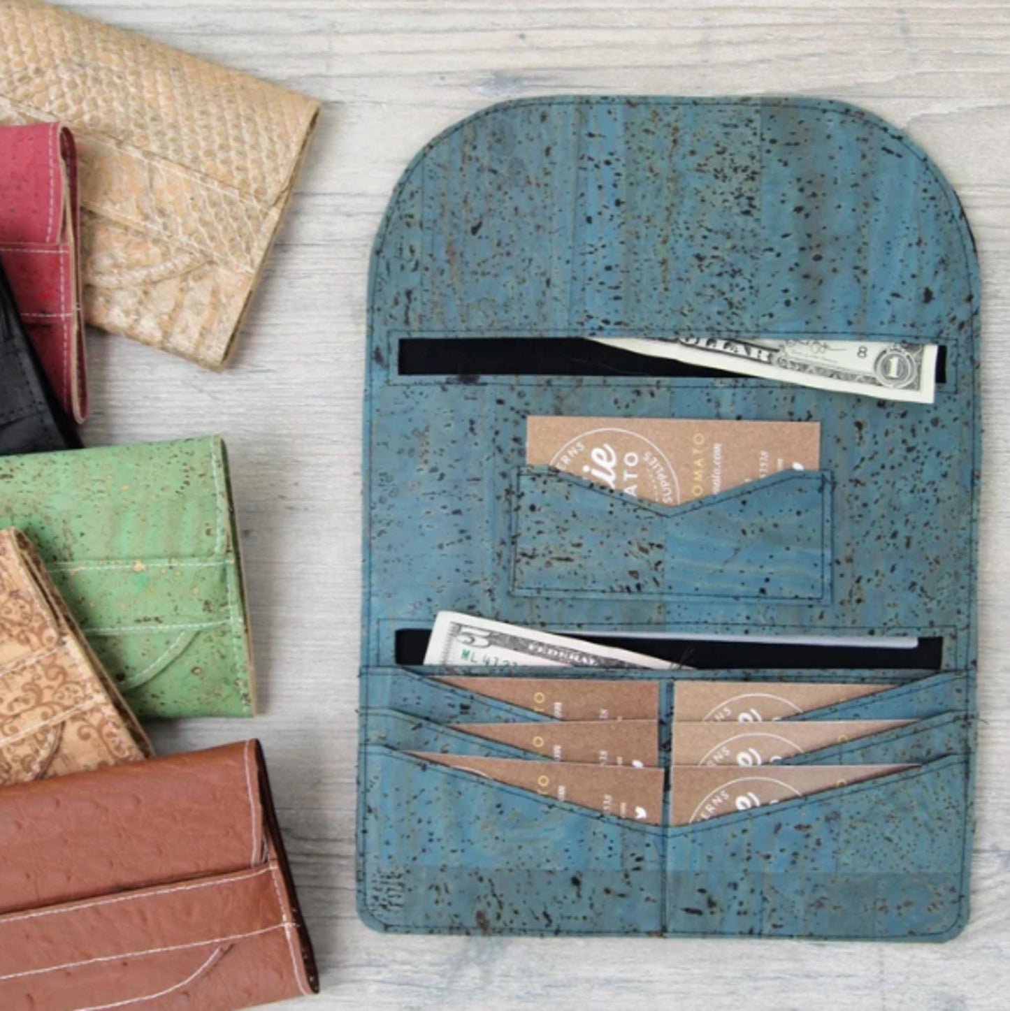 Lucky Penny Wallet Pattern from Sallie Tomato 7.5" x 3" x 1/2"
