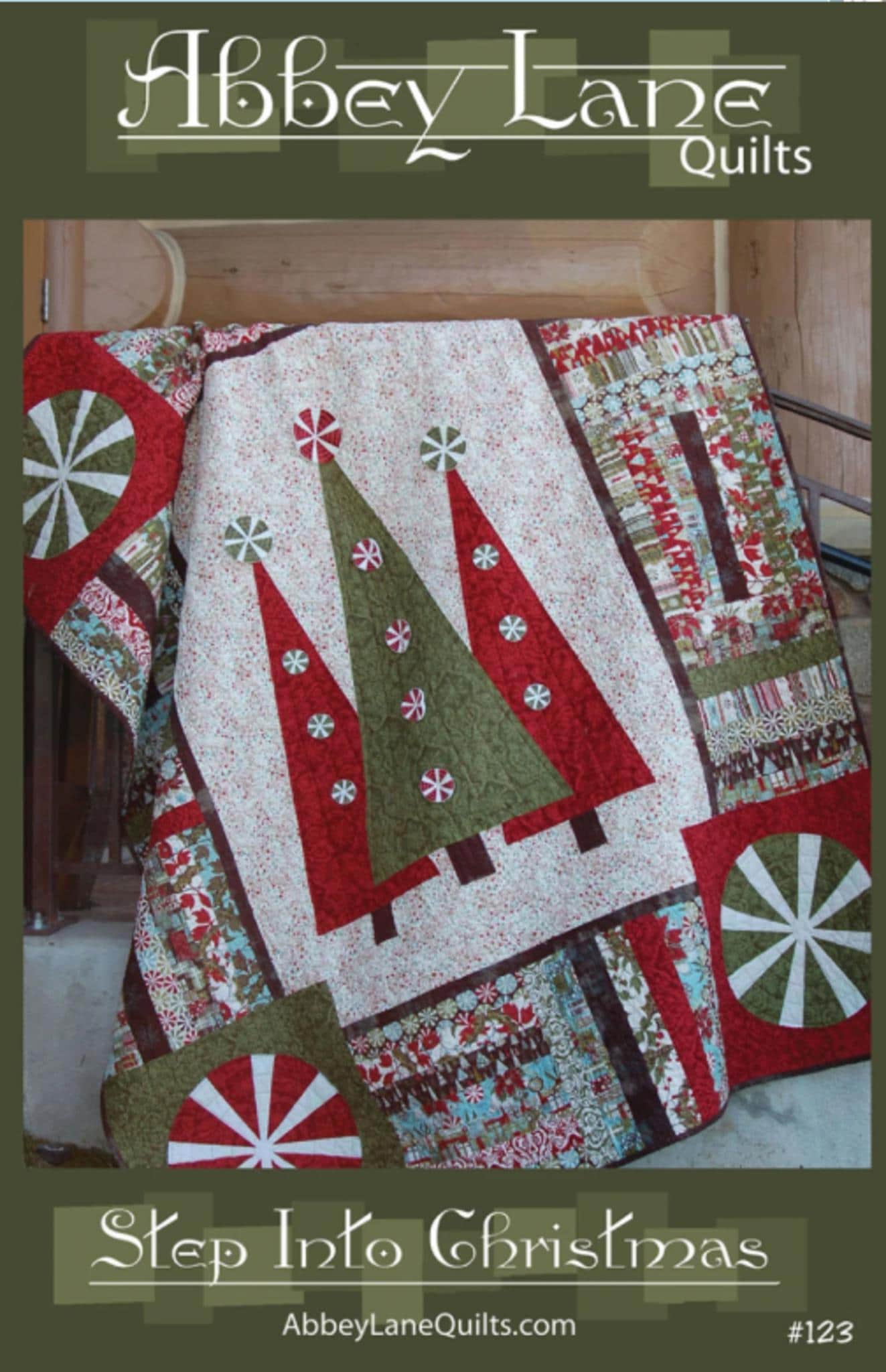 Step Into Christmas Quilt Pattern by Abbey Lane Quilts - 60" x 72", designed by Janice Liljenquist