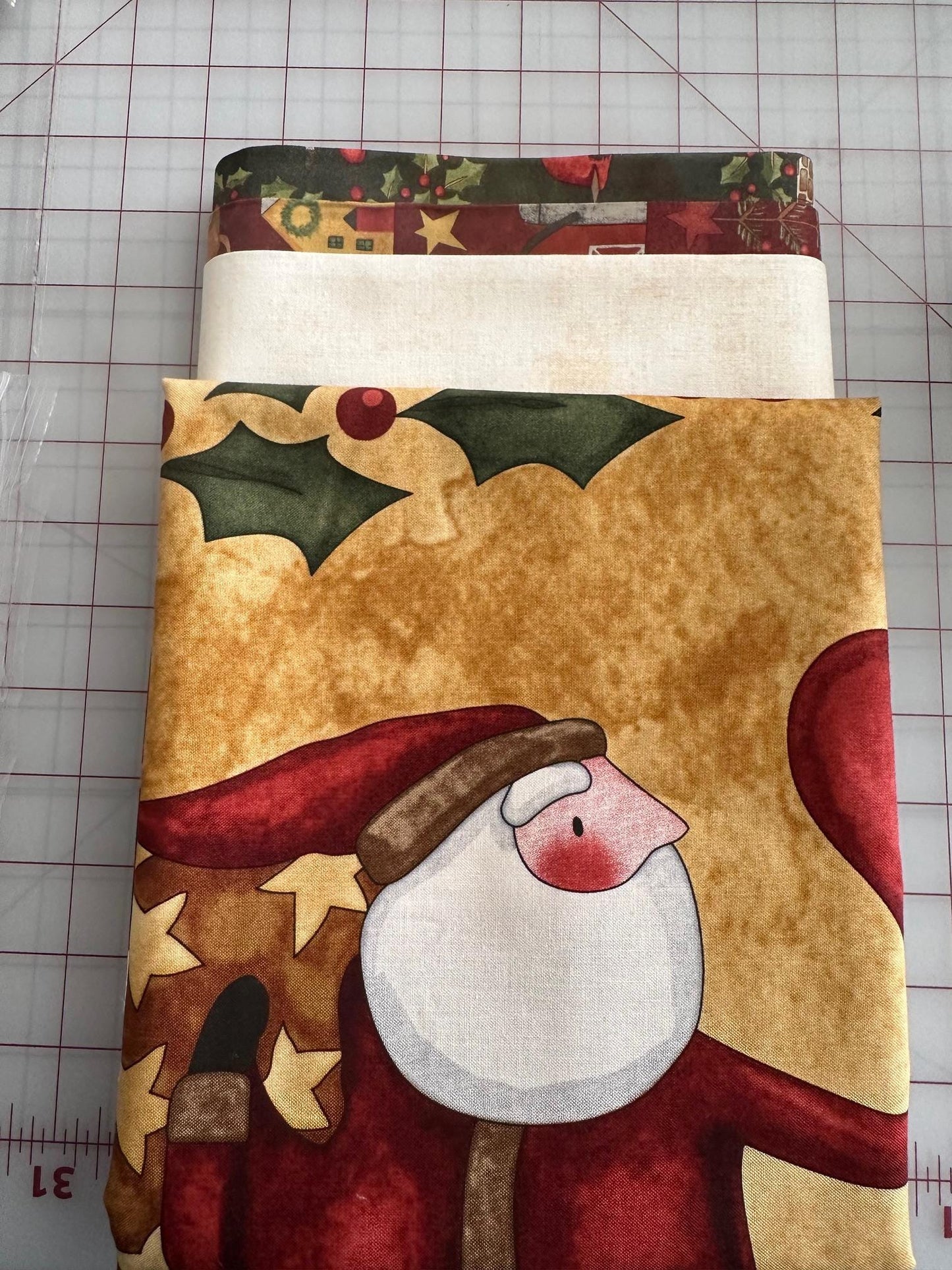 Up on the Housetop Christmas Quilt Kit from Riley Blake, designed by Teresa Kogut Approximately 51" x 58"