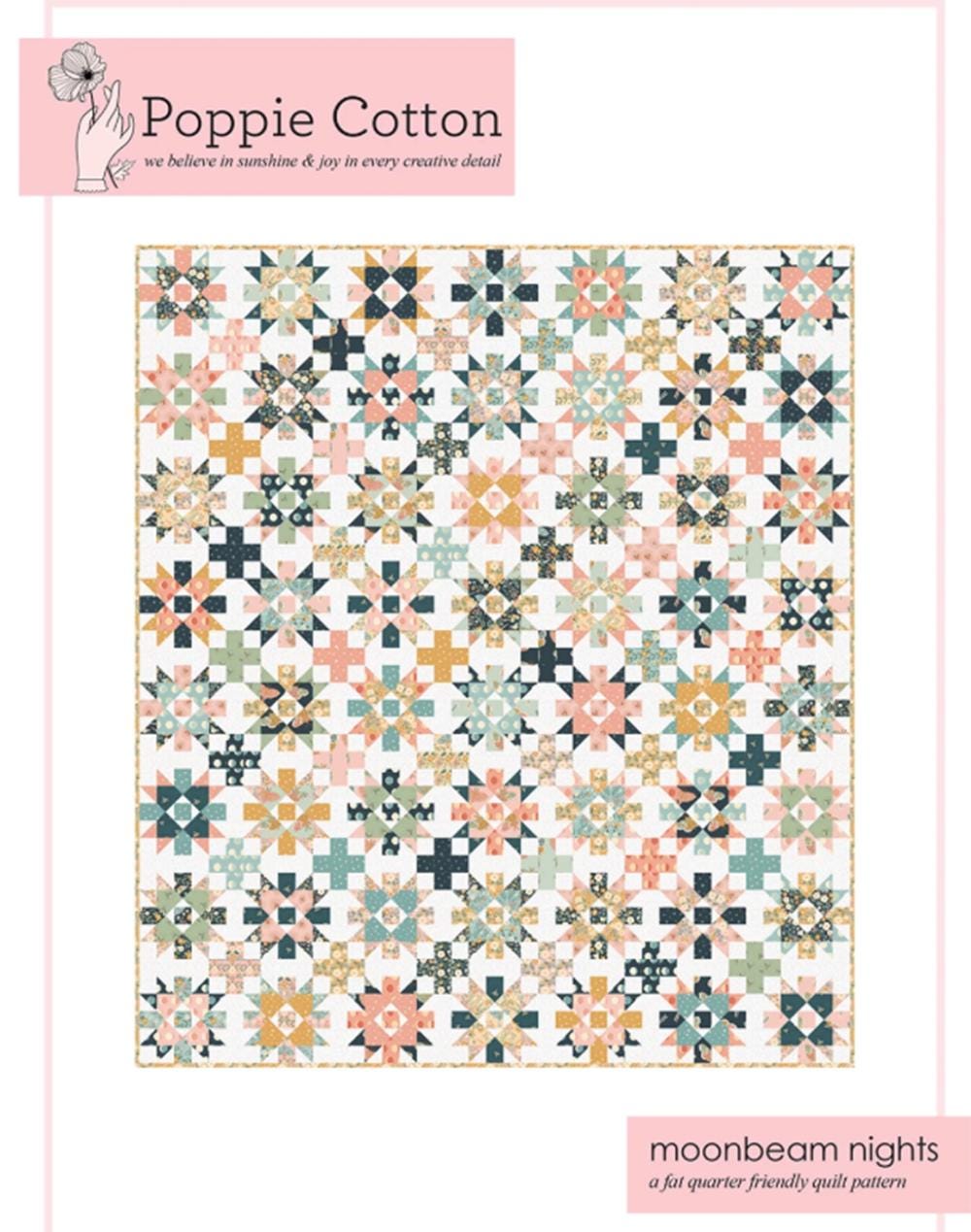 Moonbeam Nights a fat quarter friendly quilt pattern - three sizes