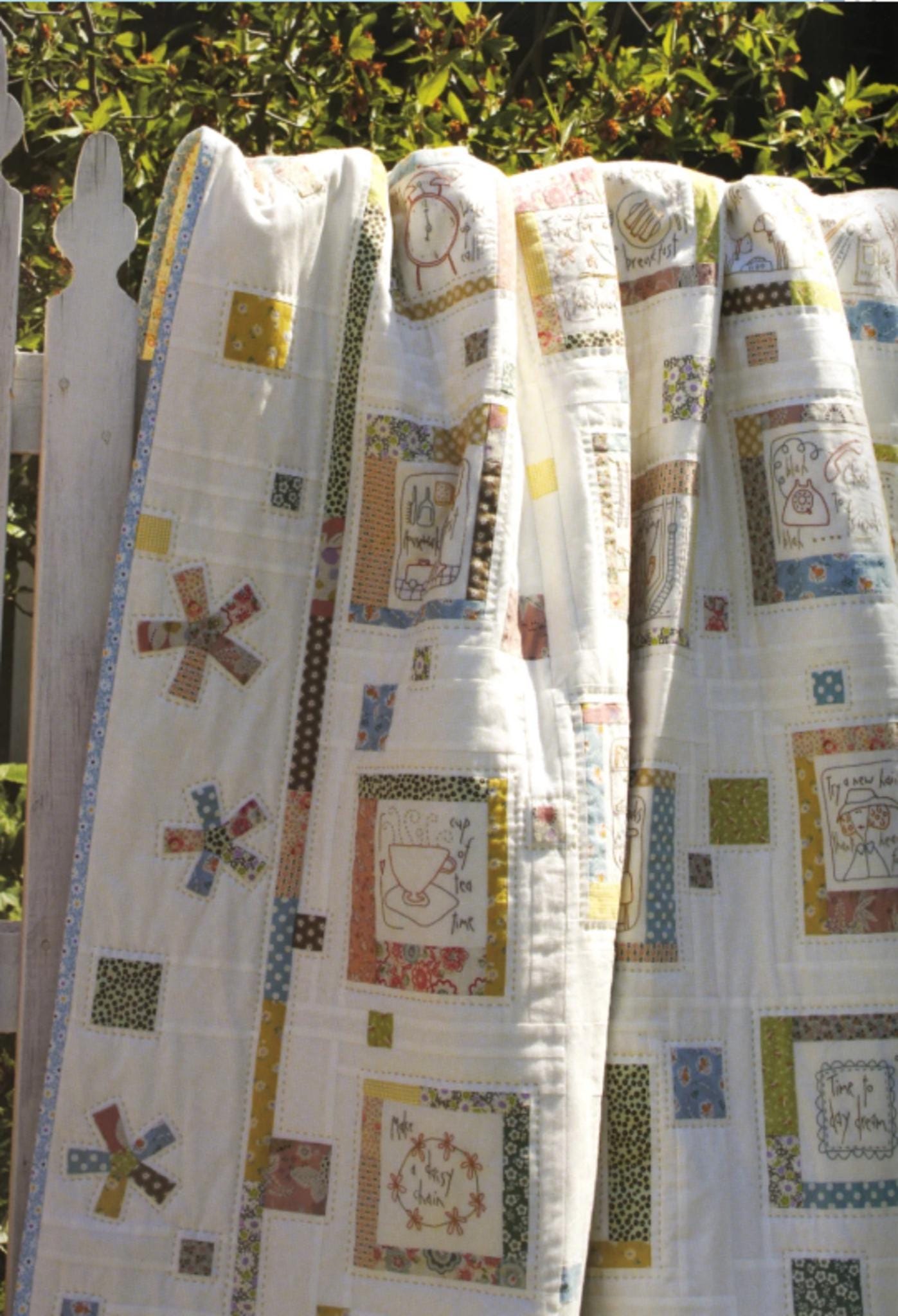 The Story of My Day Quilt Project and More by Anni Downs. for Hatched and Patched.