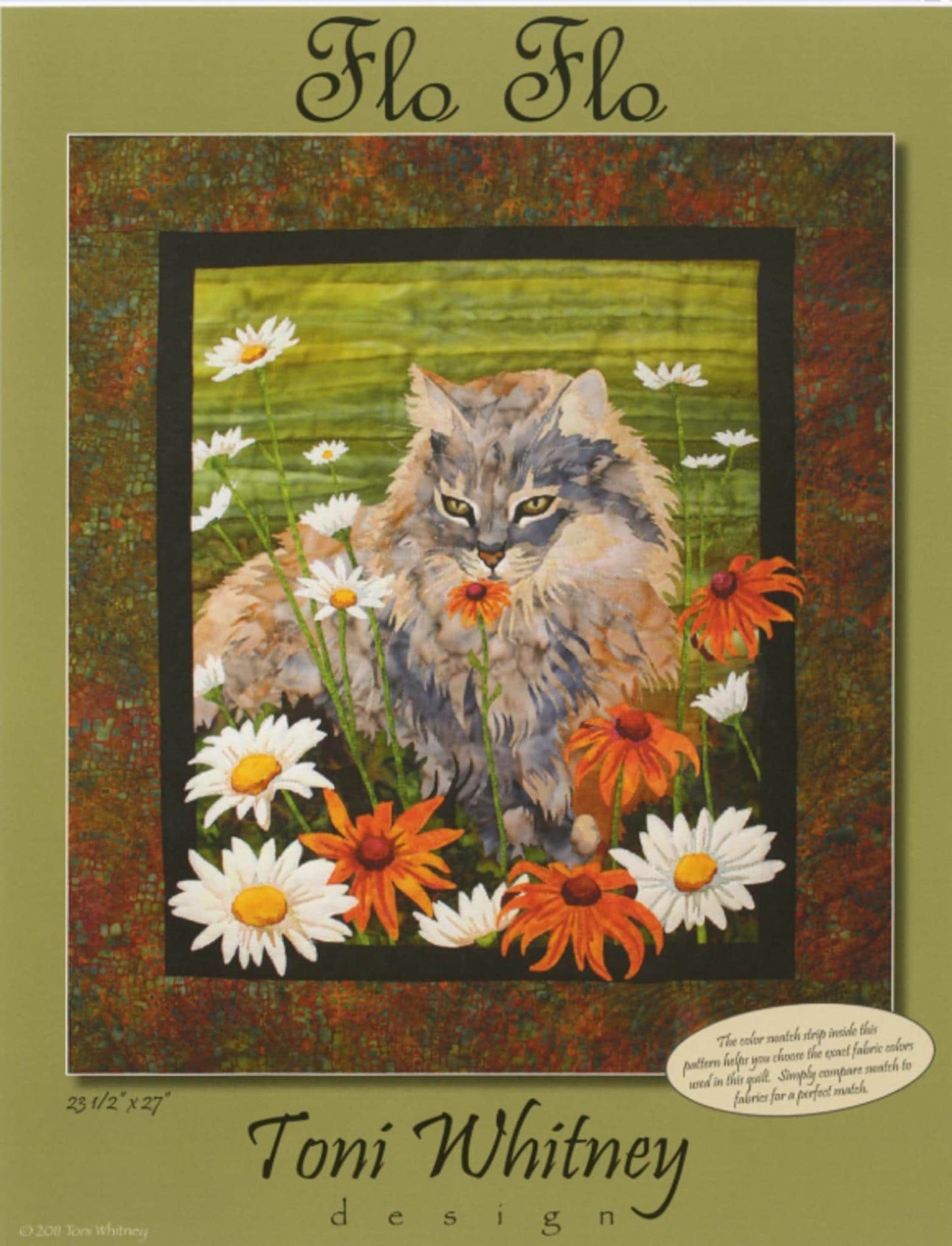 Flo Flo Quilt Pattern by Toni Whitney Design - 23.5 x 27