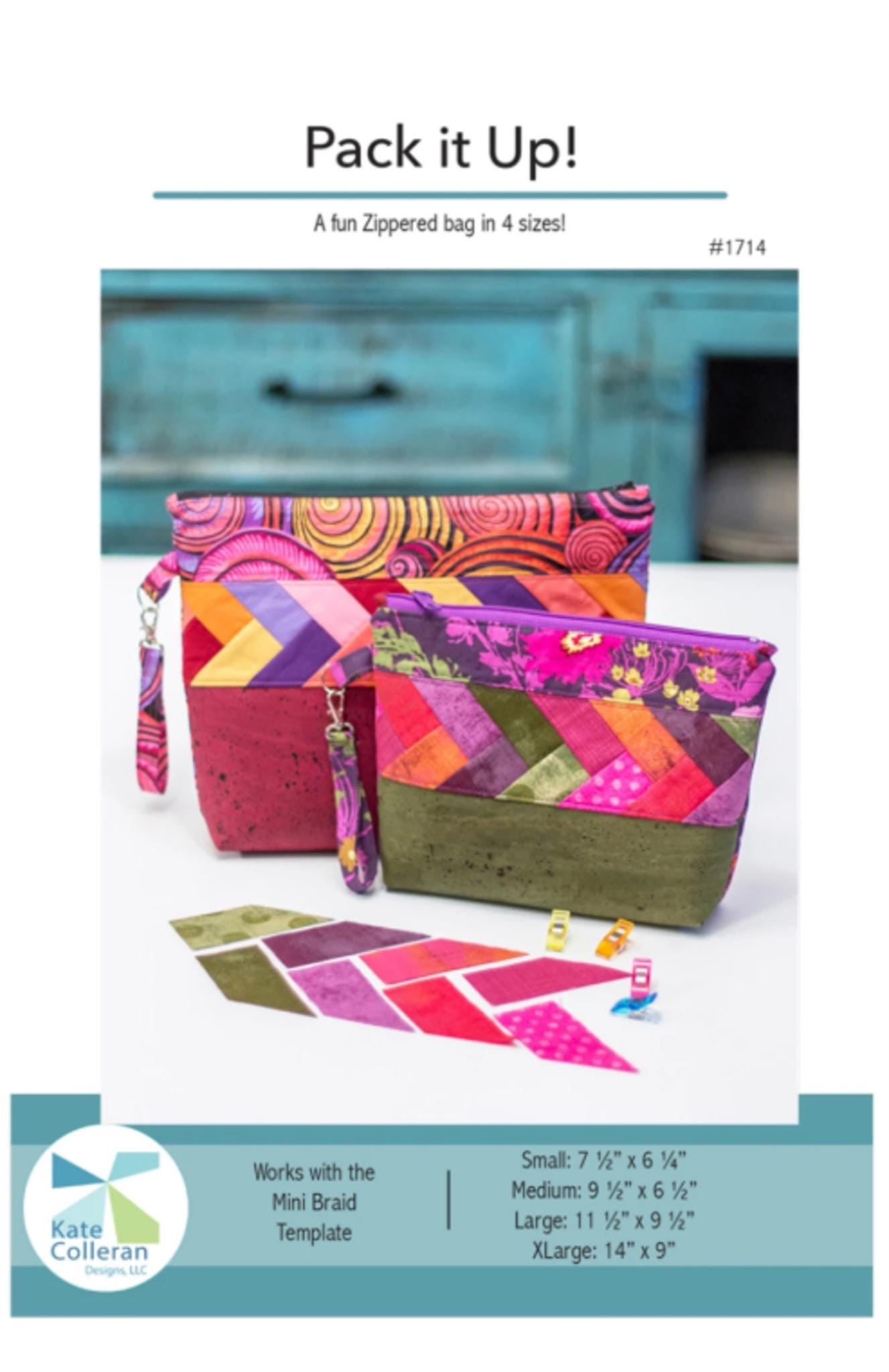 Pack it Up! Zipper pouch in 4 sizes by Kate Colleran Designs