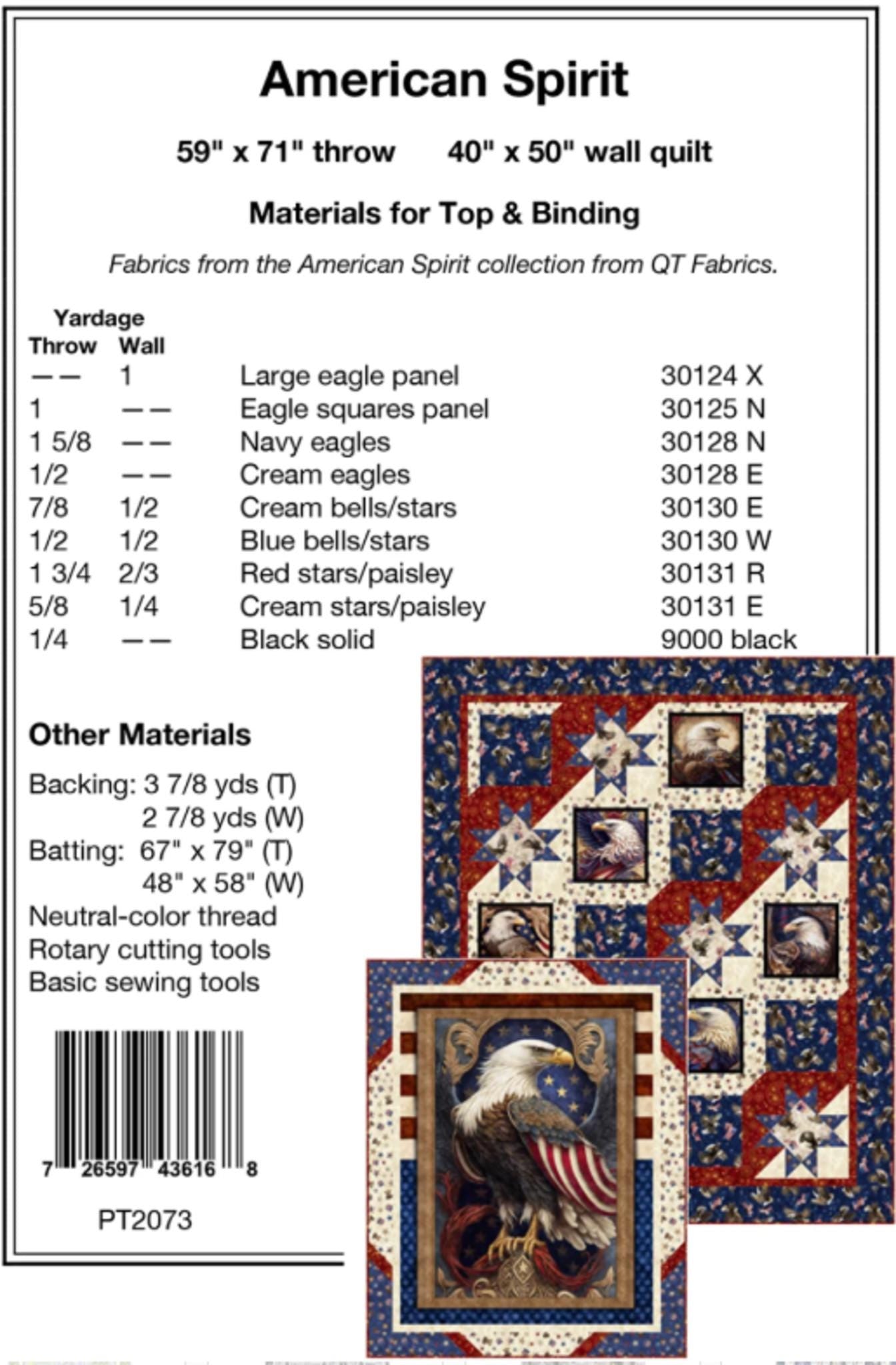 American Spirit Quilt from Pine Tree Country Quilts by Sandy Boobar and Sue Harvey-2 sizes