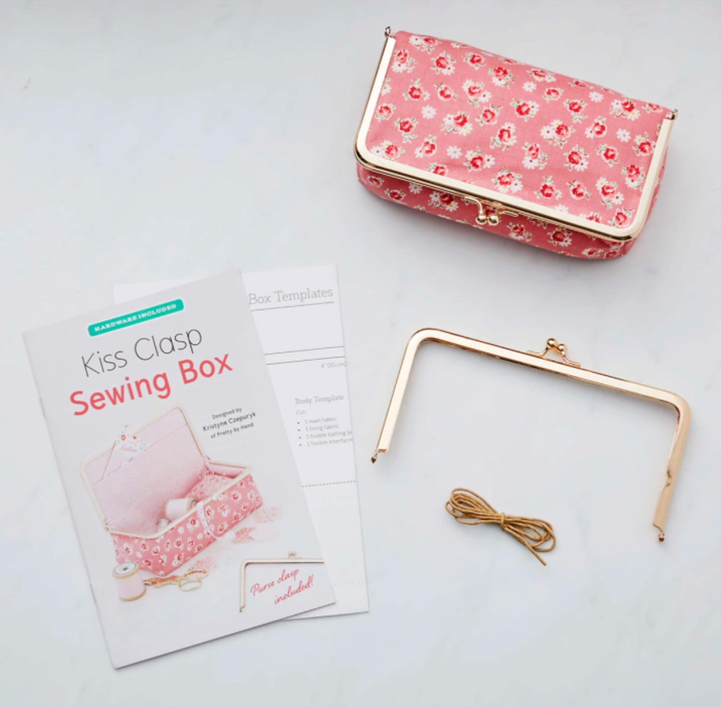 Kiss Clasp Sewing Box with Hardware designed by Kristyne Czepuryk