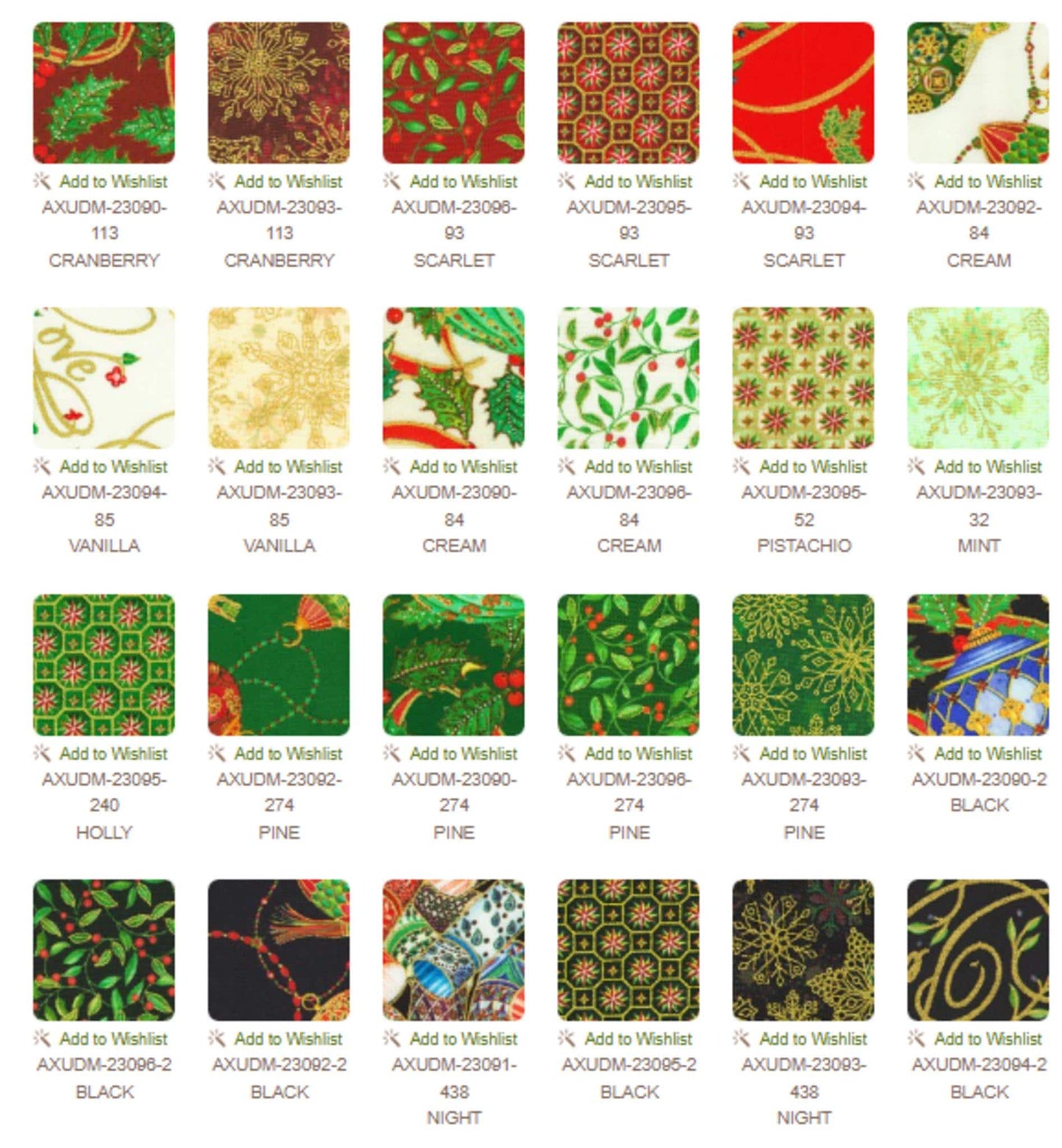 Parvaneh's Jeweled Christmas 10" squares Layer Cake 42pcs from The Parvaneh Collection