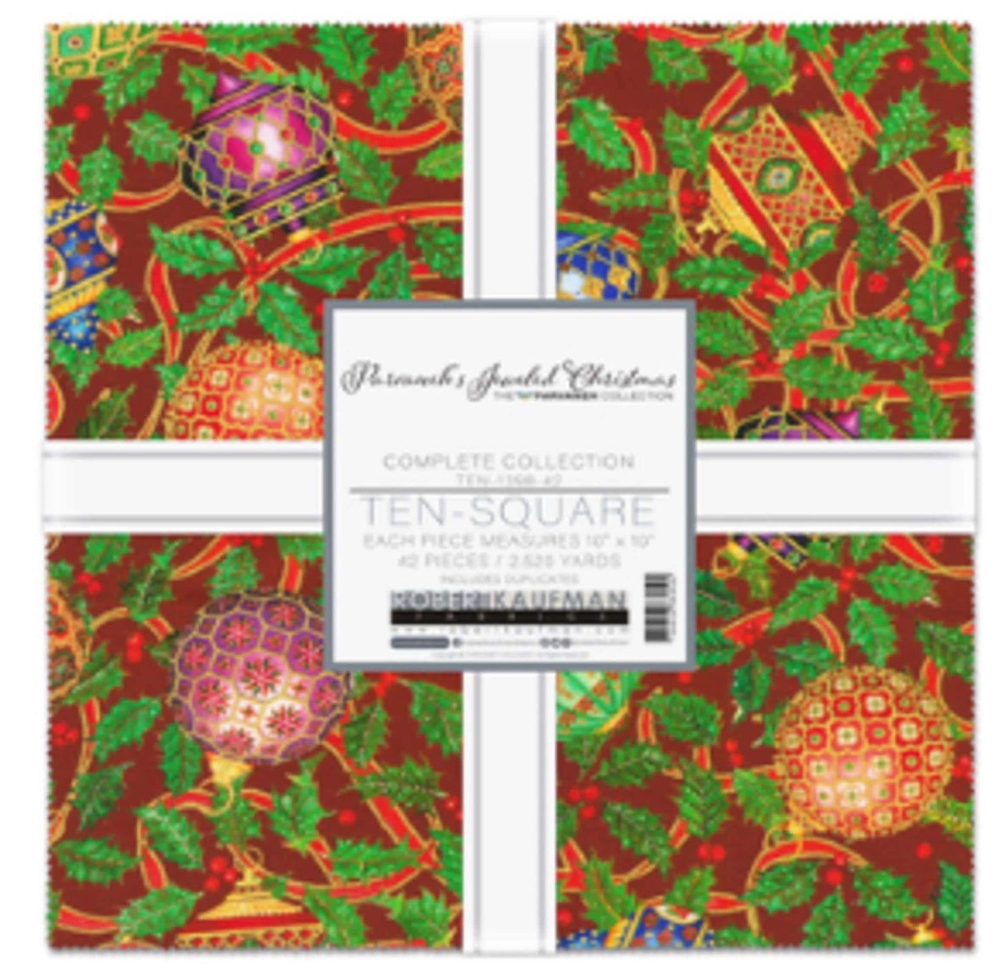Parvaneh's Jeweled Christmas 10" squares Layer Cake 42pcs from The Parvaneh Collection