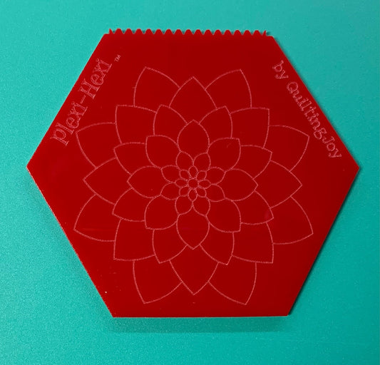 Introducing the Plexi-Hexi! A Grandmother's Flower Garden Quilt Template Tool. Helps keep your stitches even! GFG, EPP