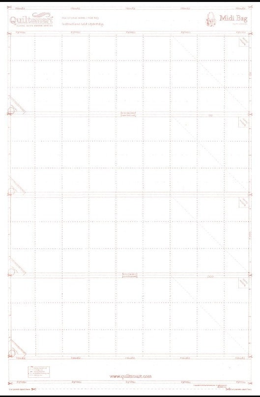 Quiltsmart Midi Bag Interfacing - instructions not included. Makes one Midi Bag.