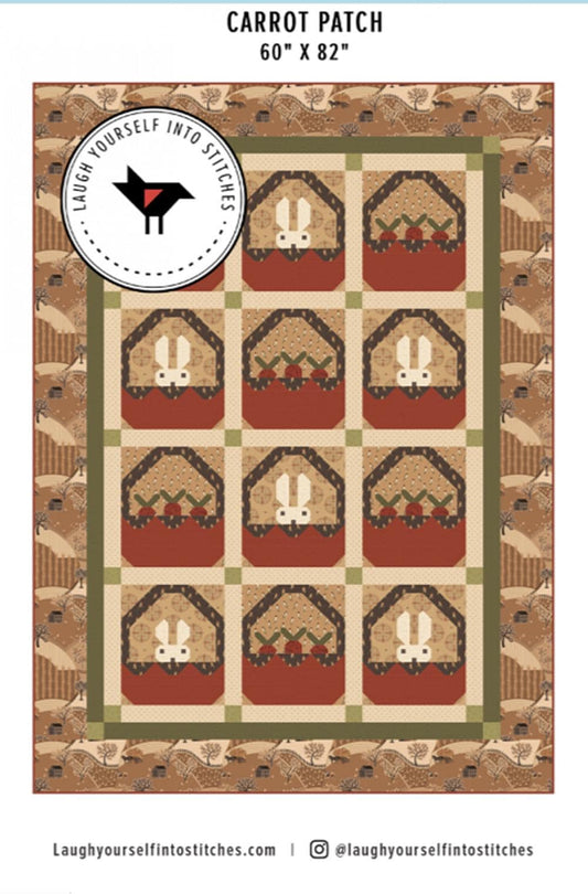 Carrot Patch Pattern by Laugh Yourself into Stitches - 60" x 82"