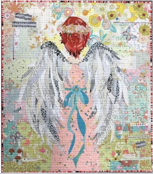 Noel Collage Quilt Pattern by Laura Heine - finished size approx 32" W x 36" L pattern only