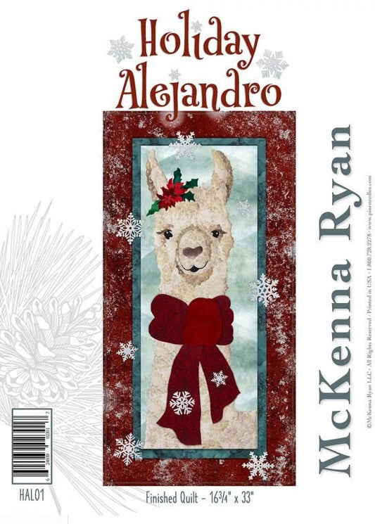 Holiday Alejandro! Quilt Pattern by McKenna Ryan - finished size approximately 16 3/4" wide x 33" tall