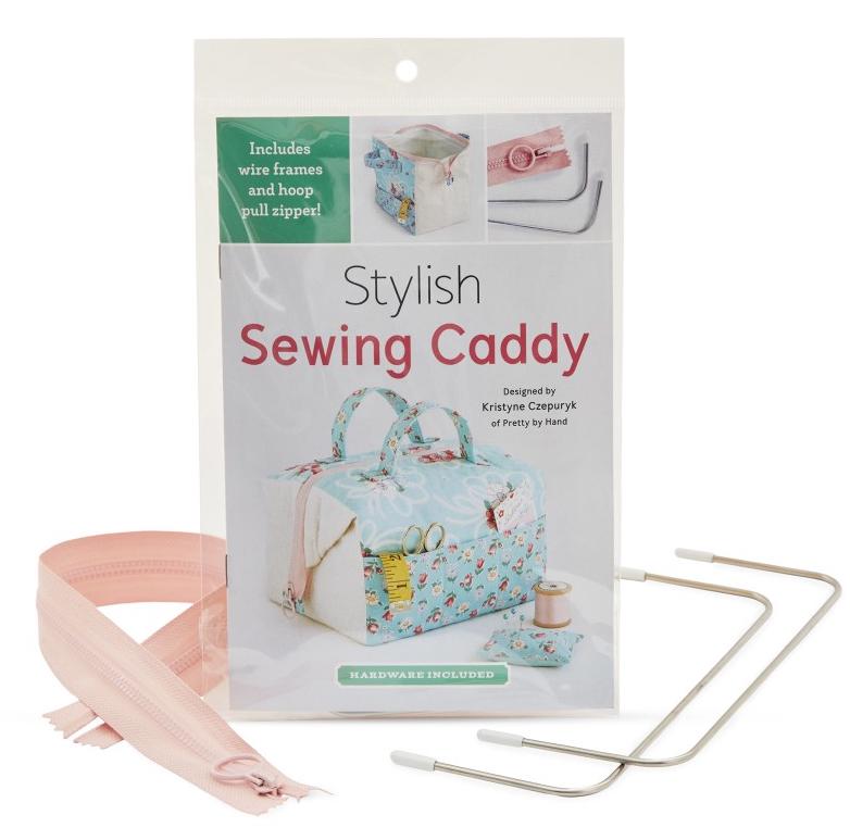 Stylish Sewing Caddy with Hardware designed by Kristyne Czepuryk of Pretty by Hand