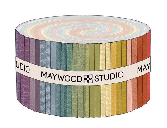 Woolies Flannel 2.5" strips (40) designed by Bonnie Sullivan for Maywood Studio - Free Shipping!