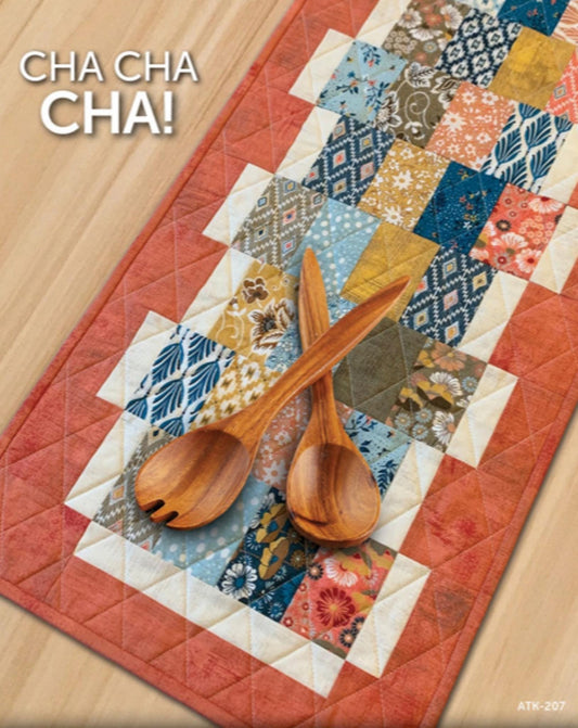 Cha Cha Cha Quilt Pattern by Terry Atkinson - table runner, 2 sizes included