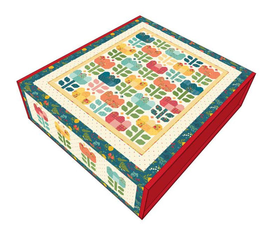 They're Here! Tulip Festival Quilt Kit by Heather Peterson, from Riley Blake-20% off and free shipping at checkout.