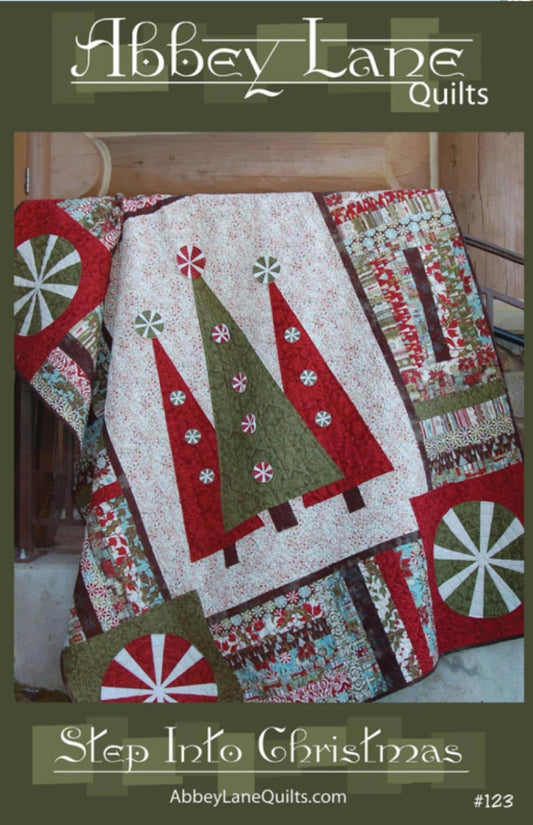 Step Into Christmas Quilt Pattern by Abbey Lane Quilts - 60" x 72", designed by Janice Liljenquist