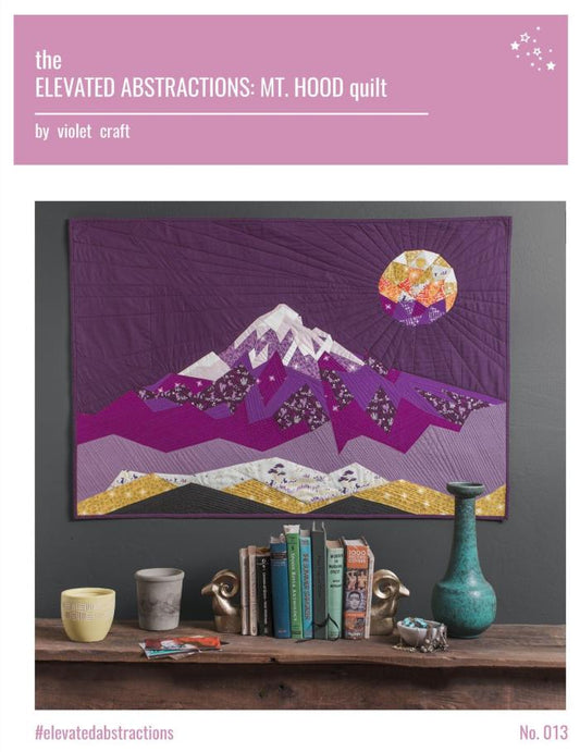 The Elevated Abstractions: Mt. Hood Quilt designed by violet craft - 44" x 20" - Foundation Paper Piecing