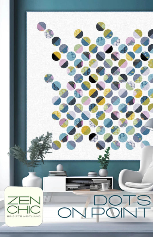 Dots on Point Quilt Pattern by Brigitte Heitland for Zen Chic - 64" x 64"