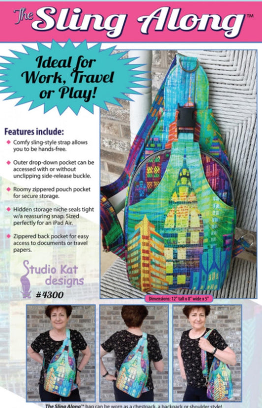 Sling Along Pattern by Studio Kat Designs - 12 x 8 x 5