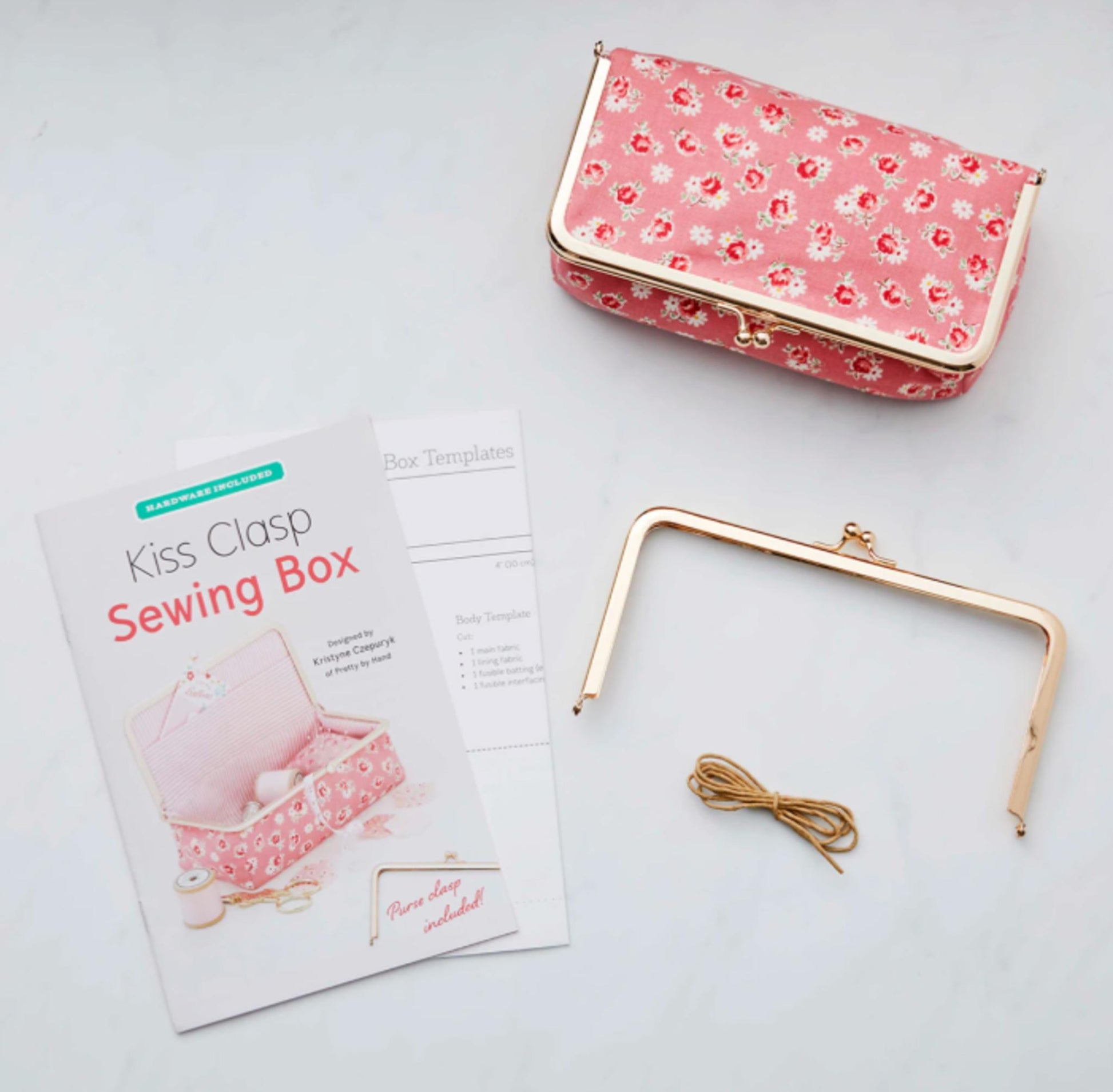 Kiss Clasp Sewing Box with Hardware designed by Kristyne Czepuryk