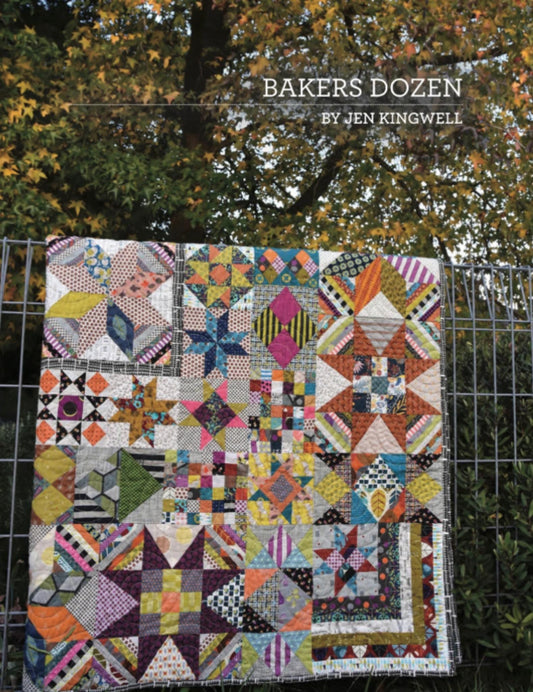 Bakers Dozen Quilt Pattern by Jen Kingwell - 71.5" square