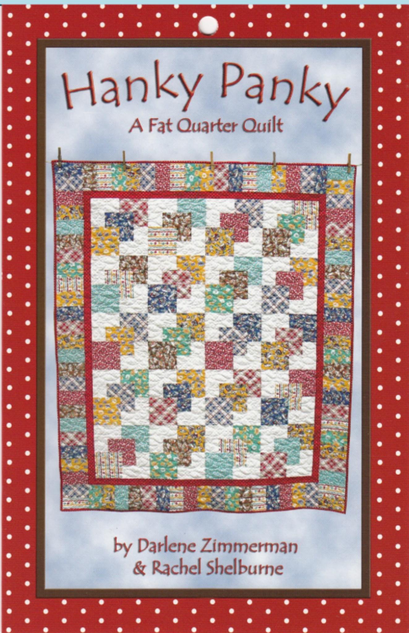 Hanky Panky by Darlene Zimmerman & Rachel Shelburne - Fat Quarter Quilt 5 sizes