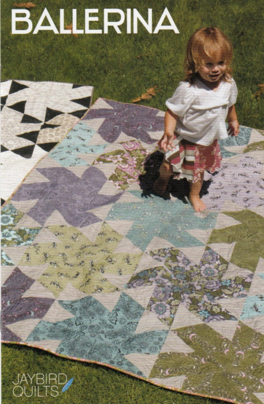 Ballerina Quilt Pattern by Julie Herman from Jaybird Quilts - Four sizes included.