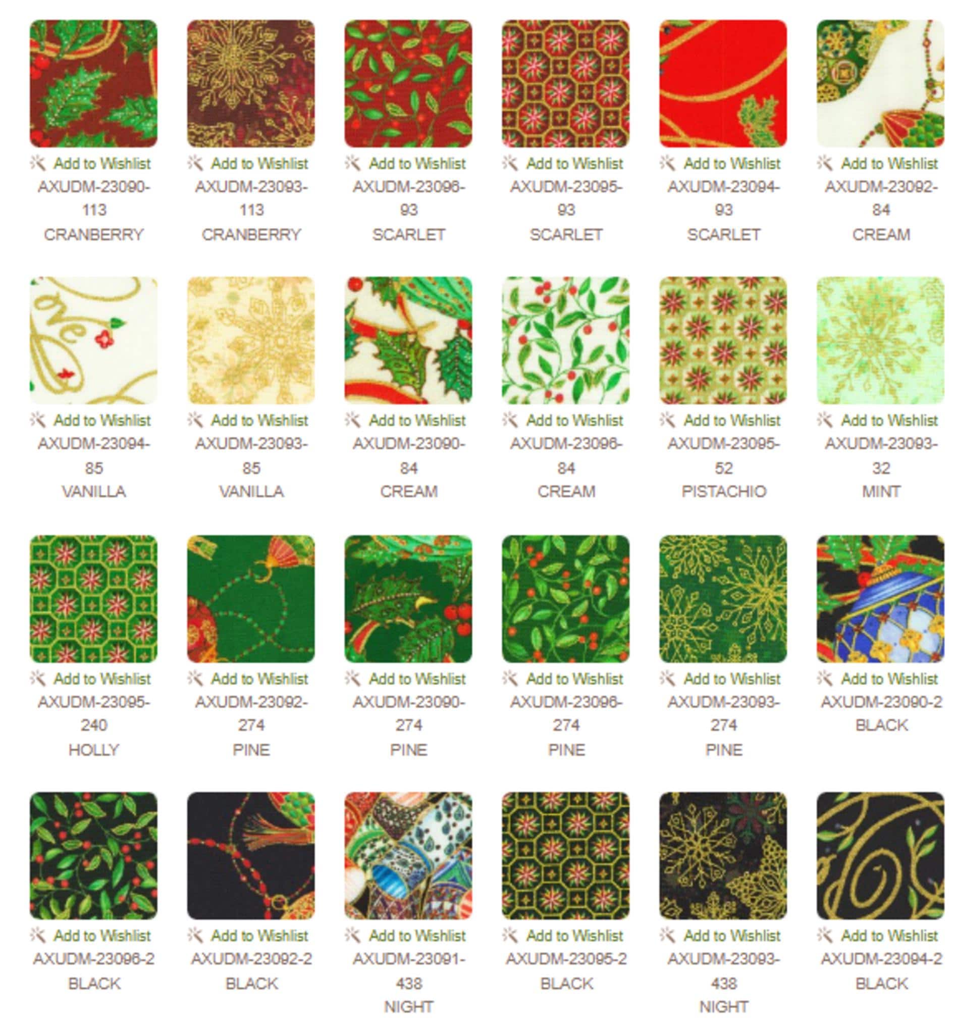 Parvaneh's Jeweled Christmas 10" squares Layer Cake 42pcs from The Parvaneh Collection