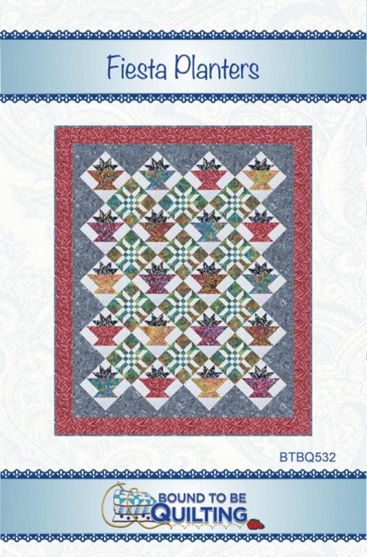 Fiesta Planters quilt pattern by Mimi Hollenbaugh and Pat Syta - 63 x 75