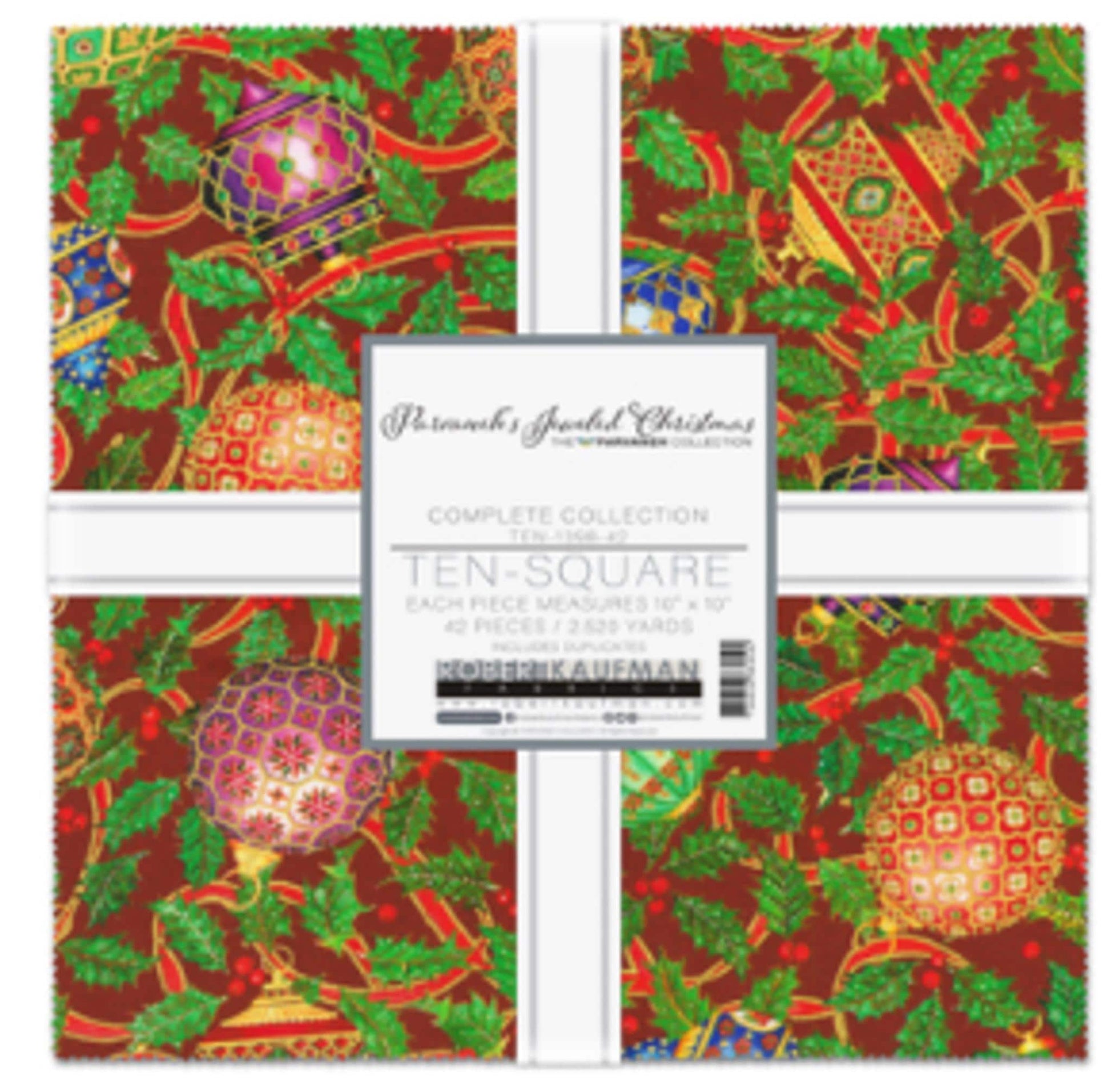 Parvaneh's Jeweled Christmas 10" squares Layer Cake 42pcs from The Parvaneh Collection