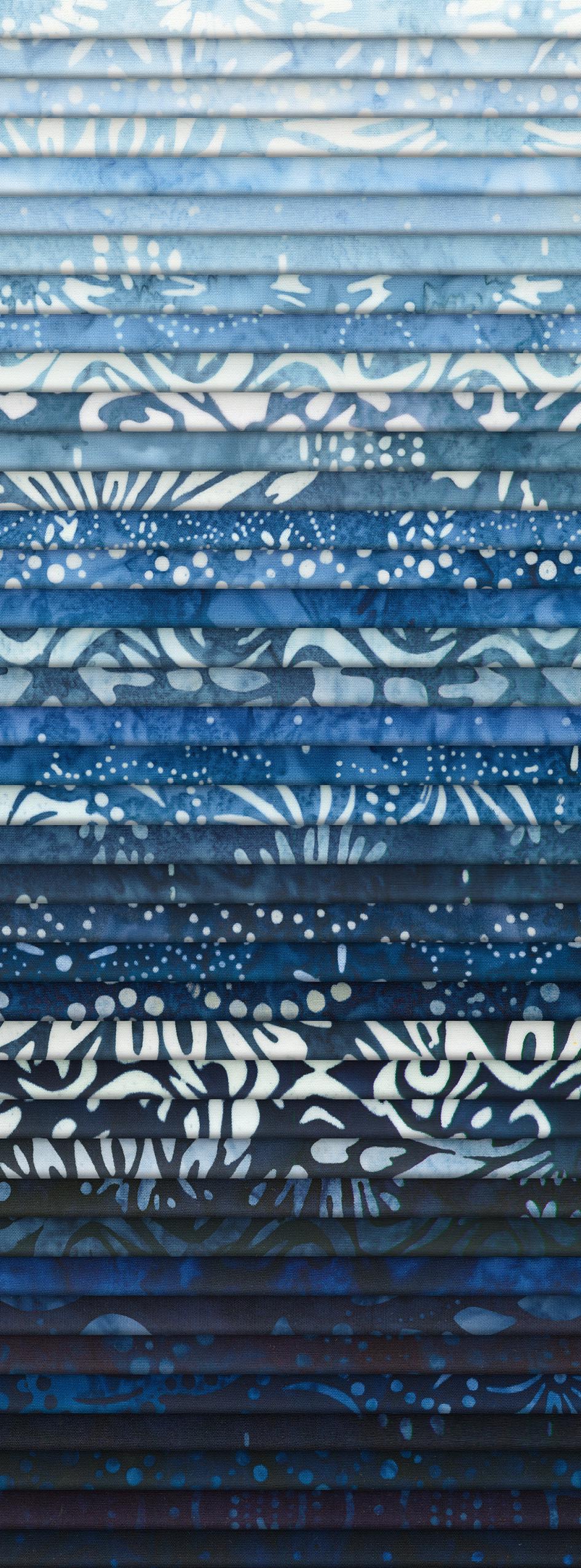 Kasuri Fat Quarter Bundle: Artisan Batiks by Lunn Studios - Complete collection of 34 pieces - Free Shipping!
