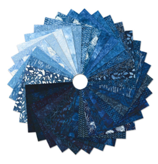 Kasuri Fat Quarter Bundle: Artisan Batiks by Lunn Studios - Complete collection of 34 pieces - Free Shipping!