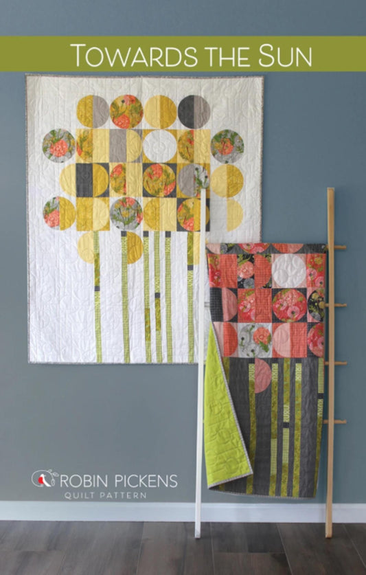 Towards the Sun Quilt Pattern by Robin Pickens - 40 x 50 - pattern only