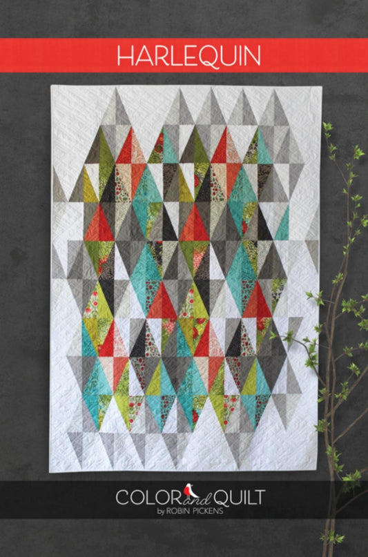 Harlequin Quilt Pattern by Robin Pickens. Layer Cake Friendly.